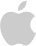 the Apple Messages for Business icon: a gray apple.