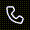 a phone outlined in white on a black background.