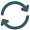 icon of two circular arrows pointing at each other.