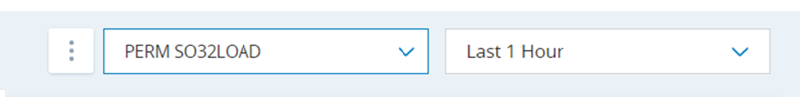 Drop-down selectors that let you view calls for a specific tenant and time range.