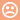 Icon of a frowning face.