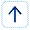 Icon of a blue up arrow inside a light blue box.