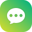 Icon of a chat bubble with an ellipsis inside it.