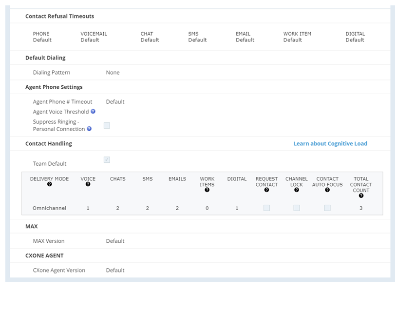 Contact Settings tab of an ACD user account