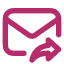 An envelope with an arrow pointing to the right.