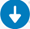 A blue circle with a white arrow pointing down. Click to drag a connector to another action. 