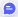 A speech bubble filled with solid blue and some horizontal lines.
