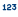 Icon of the digits 1 2 3.