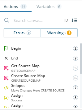 The properties pane, showing the search bar at the top.