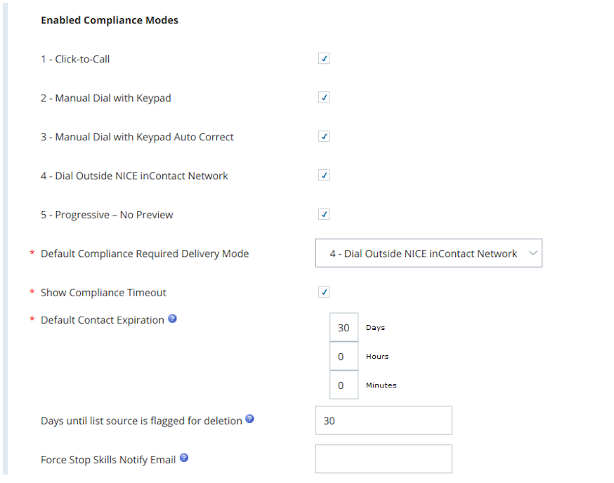 Screenshot of the Outbound Strategy section of the business unit Details page