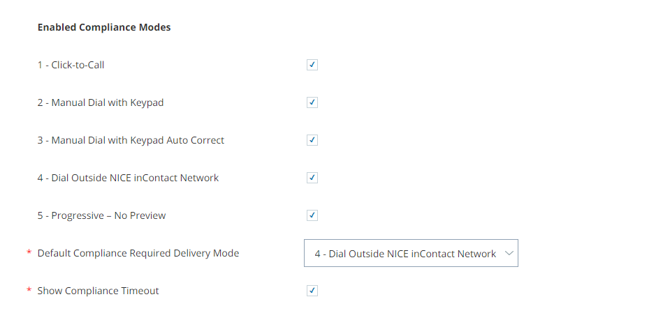 Image of the business unit compliance settings