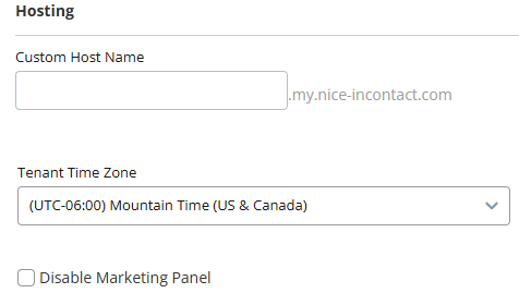 The Host Settings tab under Account Settings.