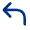 A curved blue arrow pointing left.