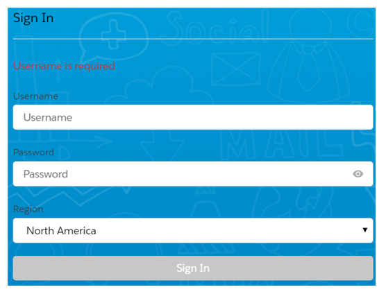 Einstein Authentication Screen