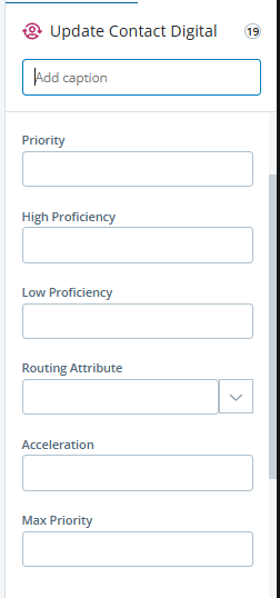 The new properties appear in the Properties pane. They are Initial Priority, Acceleration, and Max Priority.
