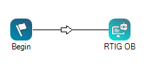 A basic outbound voice script that triggers Real-Time Interaction Guidance.