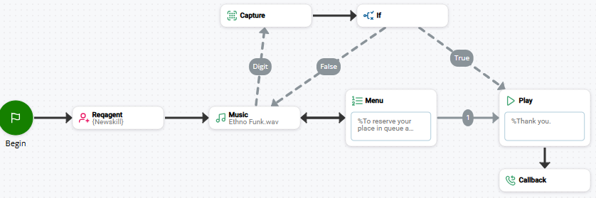 Image of a script that uses CAPTURE.