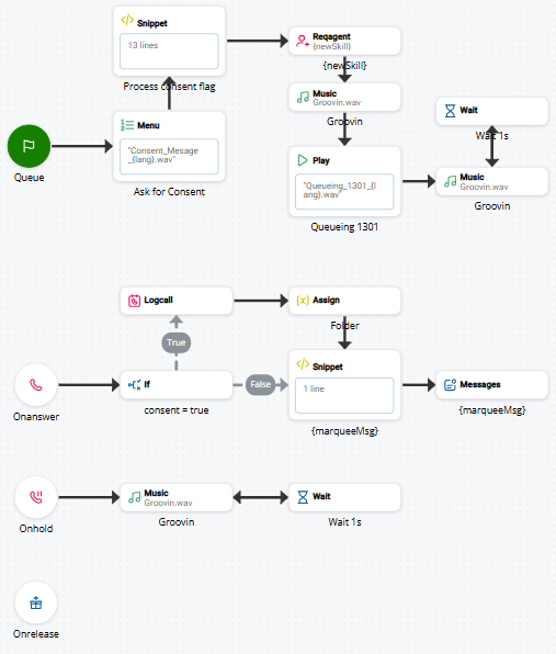 Image of a script that uses LOGCALL.