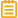 Symbol: Oranger Notizblock mit Schrift