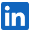 El icono LinkedIn: las letras “I” y “N” en una caja azul.