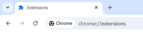 Imagen del enlace de extensión para el navegador Chrome.