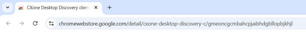 Imagen del enlace de la extensión de comunicación del cliente Desktop Discovery para el navegador Chrome.
