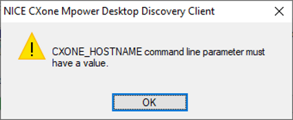 Imagen del mensaje del cliente Desktop Discovery.