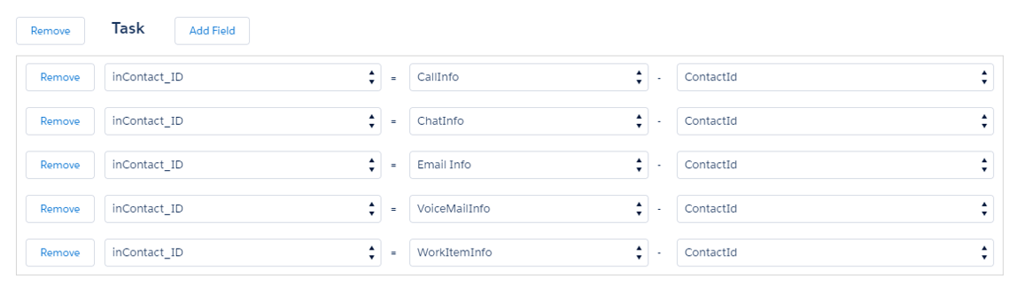 Asignación de objetos de tareas