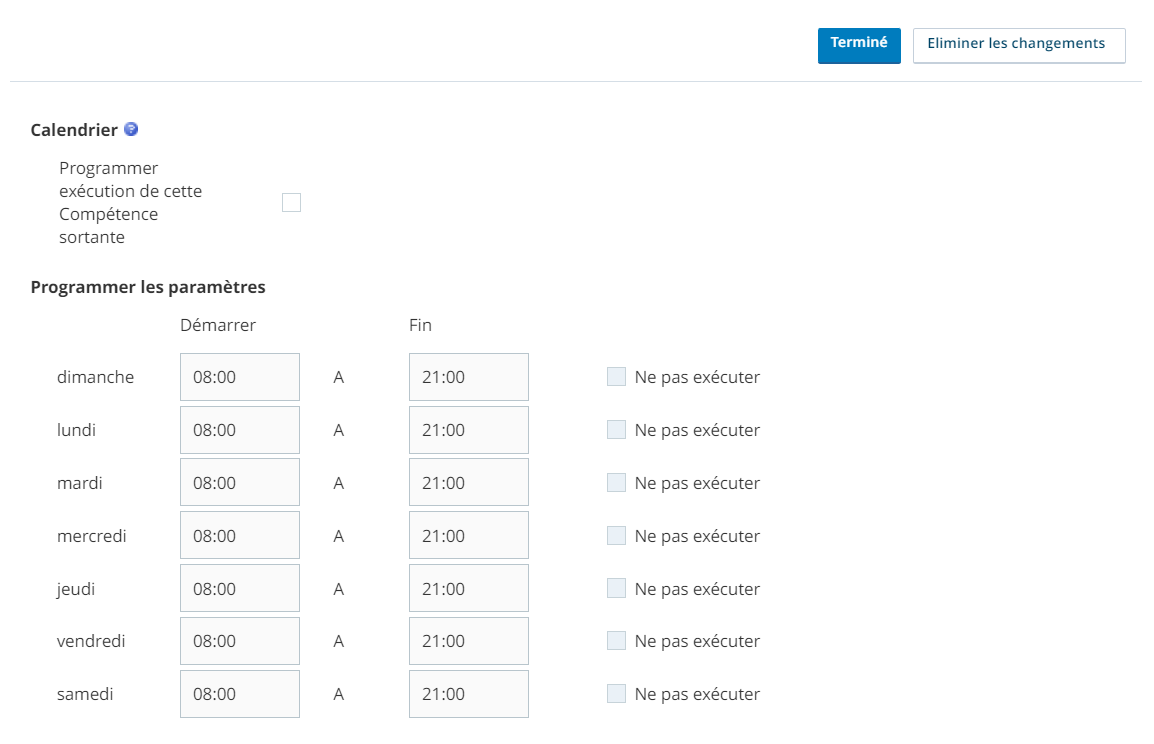 Capture d'écran d'un programme automatique de compétences PC