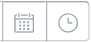 Deux icônes : un calendrier et une horloge.