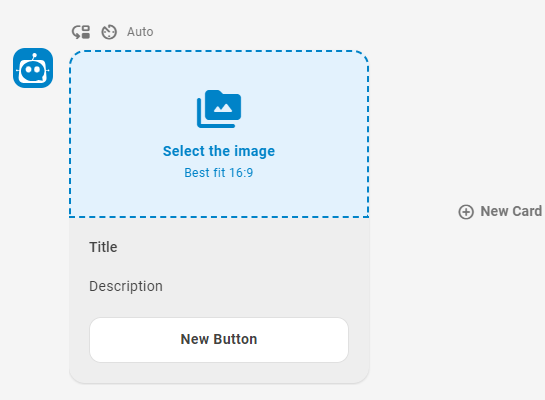 Capture d’écran des choix pour la création d’une carte.