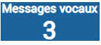 La partie du centre de notification des messages qui affiche le nombre total de messages que vous avez.