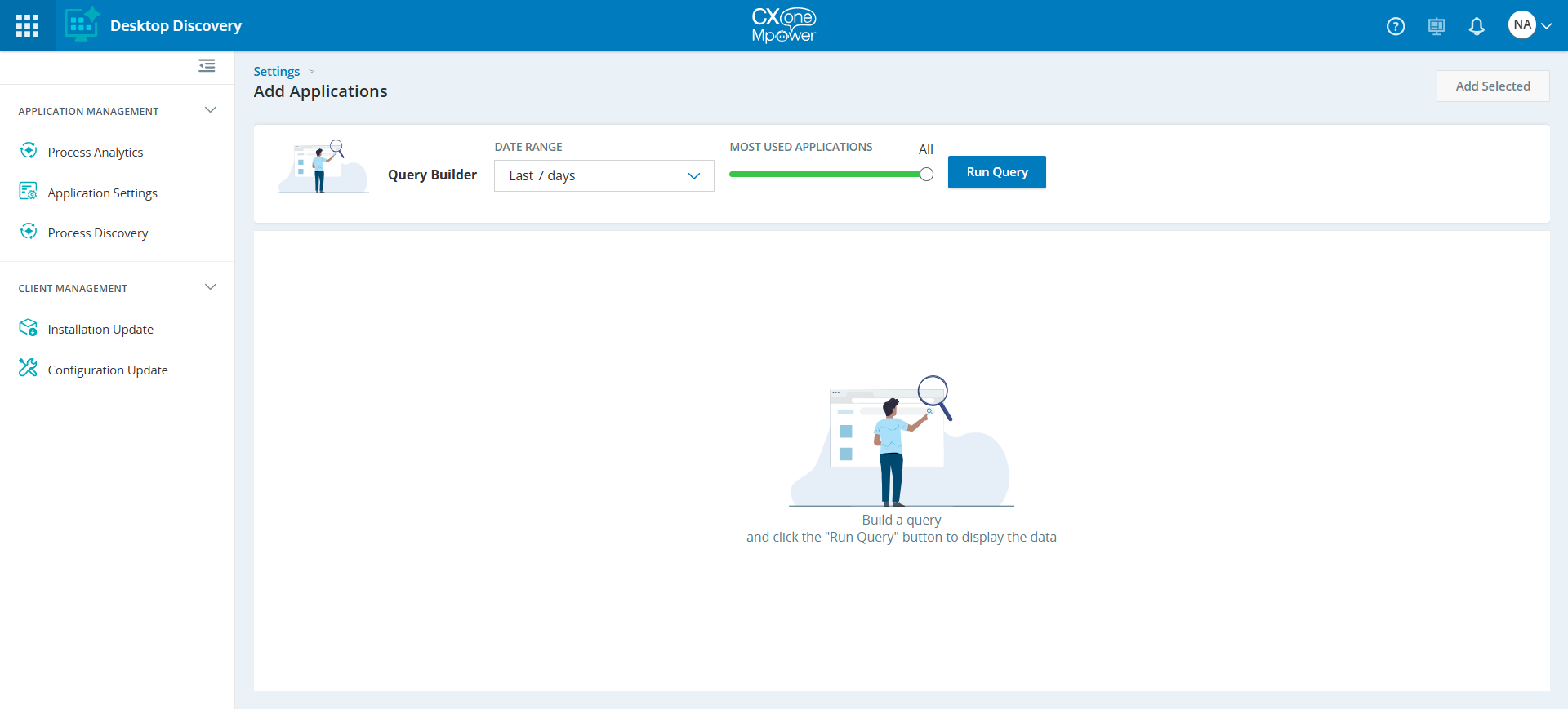 Image de la page Ajouter des applications.