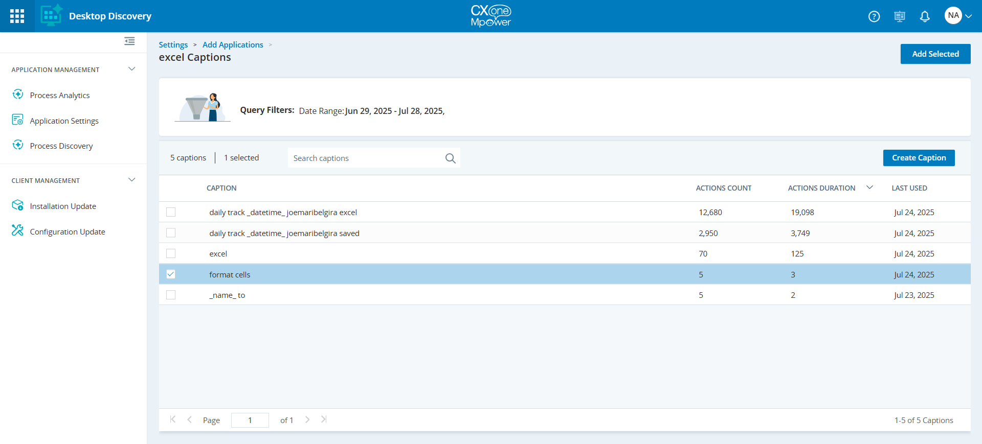 Image de la page des détails Ajouter des applications.