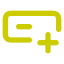 Un rectangle avec une courte ligne horizontale et un signe plus à l’intérieur.