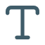 大文字のT。