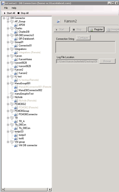 DB Connector 창입니다.