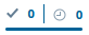 Um exemplo de contagem em execução de mensagens enviadas e mensagens na fila.
