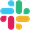 o ícone do Slack: linhas azuis, vermelhas, amarelas e verdes.