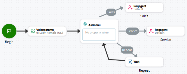 Imagem de um script que usa ASRMENU.