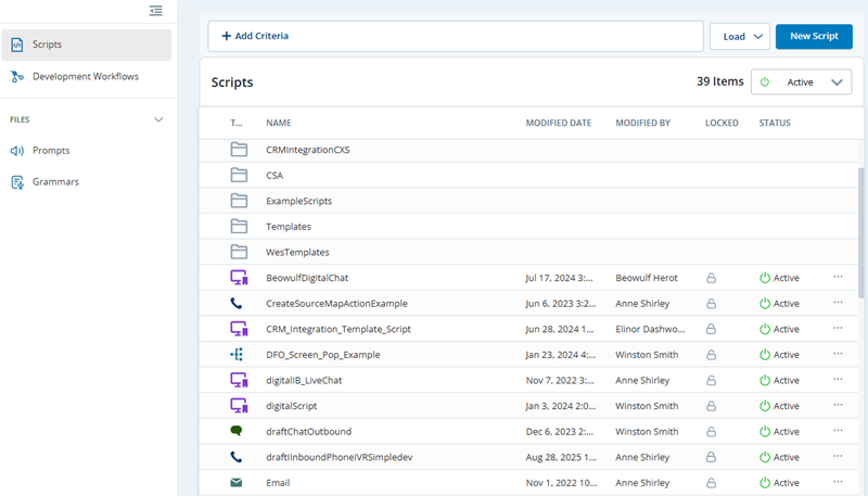 A exibição de Studio quando você inicia o aplicativo.