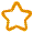 Ícone de uma estrela contornada em amarelo.
