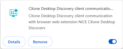 用於 Chrome 瀏覽器的Desktop Discovery用戶端通訊擴展的圖像。
